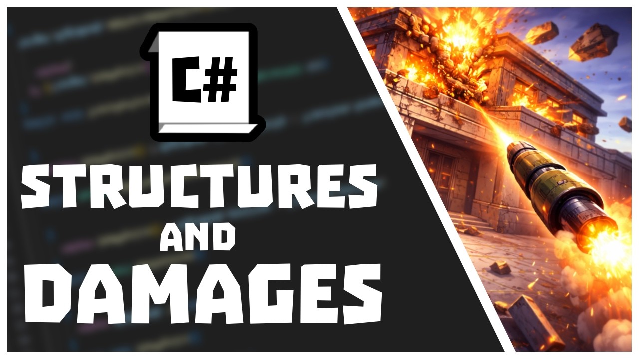 Step By Step Walkthrough : Damage and Structure Class in Unity - YouTube
