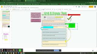 Unit 8 Essay test bgl