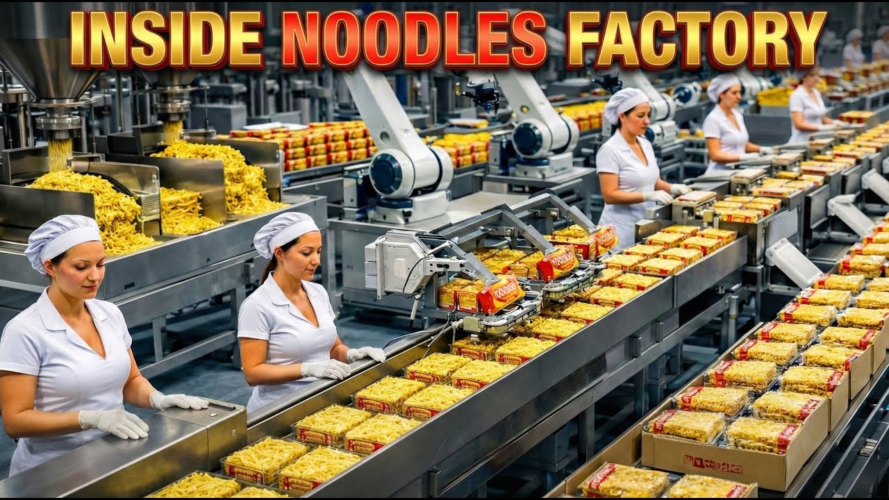👉 Inside a Noodles Factory 🍜 | From Flour to Packet