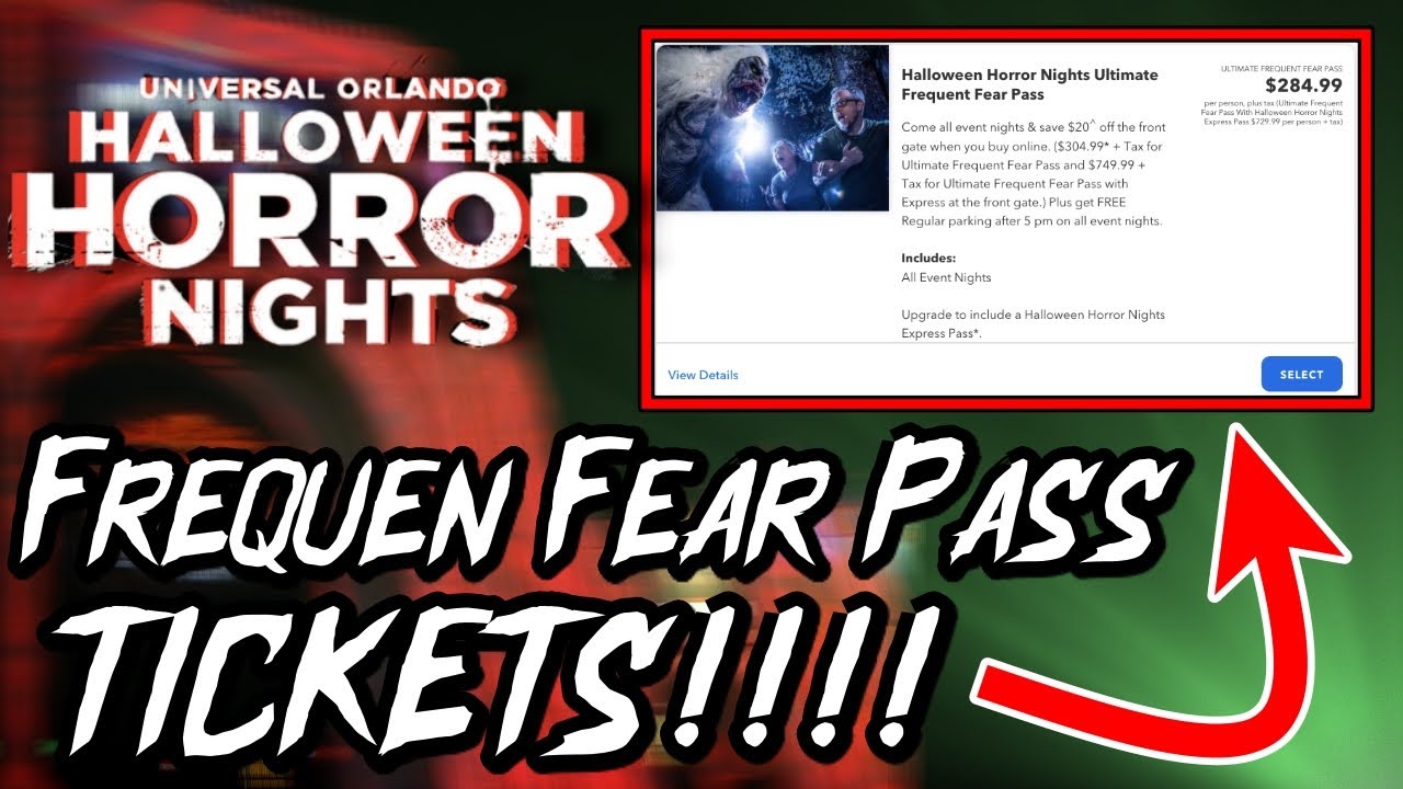 Universal Studios Orlando Halloween Horror Nights 2021 Frequent Fear