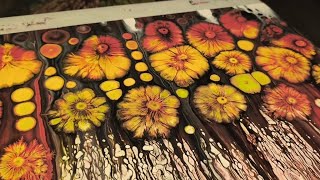ARTE FLUIDO ORIGINAL / ABSTRACTO FLORAL MÁGICO 🪄🎨 