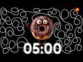 5 Minute Timer Bomb Fun Chocolate Donut Countdown