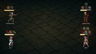 Dark Coin arena 4-way battle: Doomstride Triton vs Gladiator Champ vs Jodie vs MGN-1