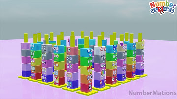 Looking for Numberblocks 1 to 100 swing on poles Colourblocks Numberpattern standing tall  2023