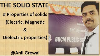 SOLID STATE | ELECTRICAL AND MAGNETIC PROPERTIES OF SOLIDS