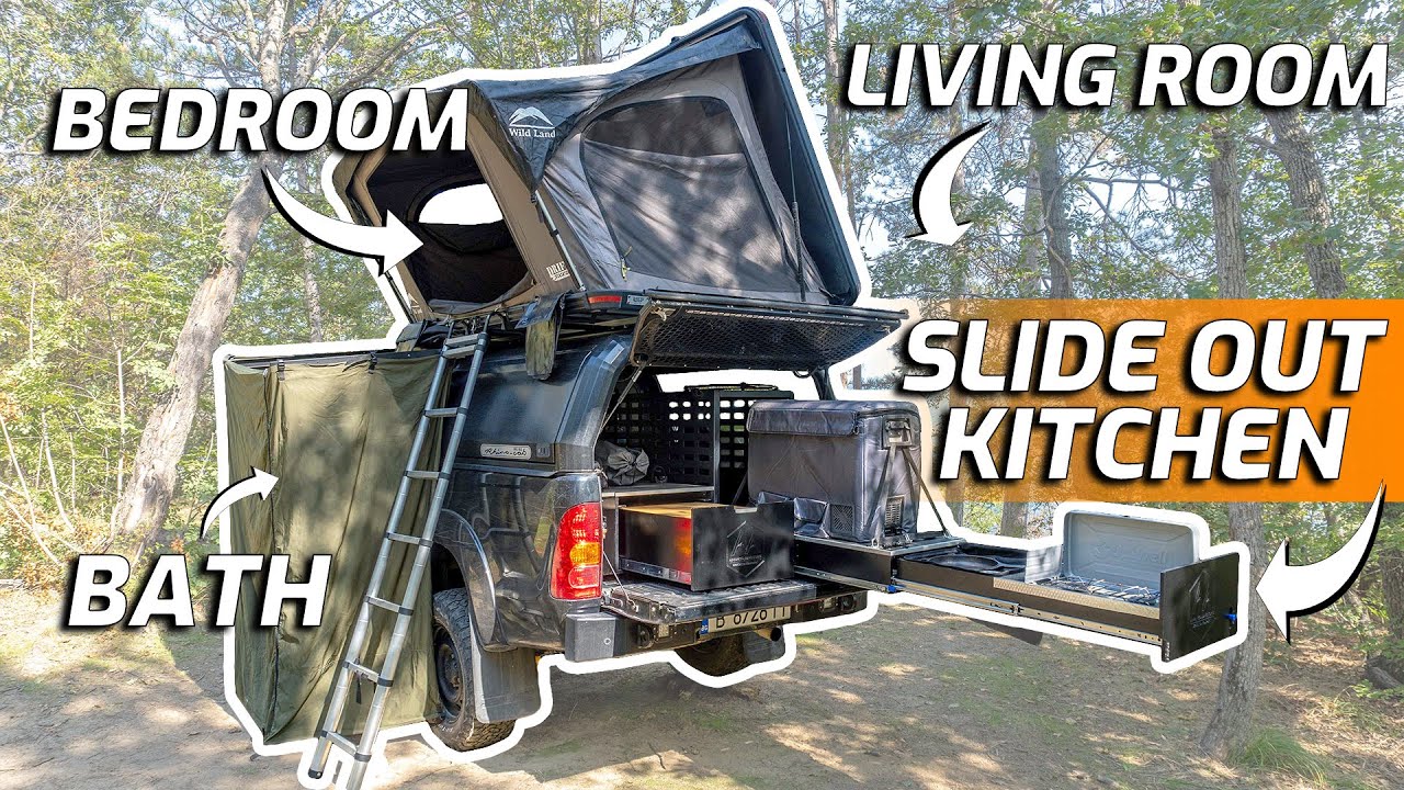 Оптимальная походная конфигурация для кемпинга 4x4 | Модифицированный кемпер Toyota Hilux Overland