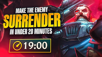 How To Make The Enemy SURRENDER In UNDER 20 Minutes...