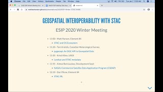 Interoperability of geospatial data with STAC