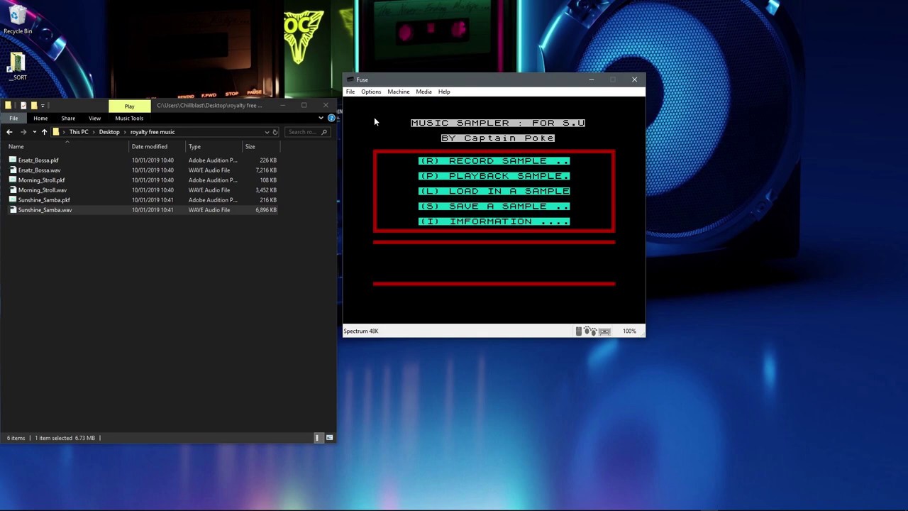 Sampling audio from tape (using a WAV) using a ZX Spectrum