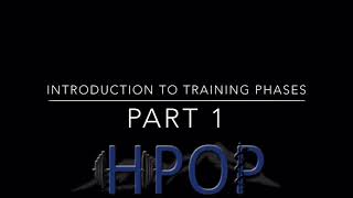 HPOP 4ID: Introduction to Training Phases - Part 1