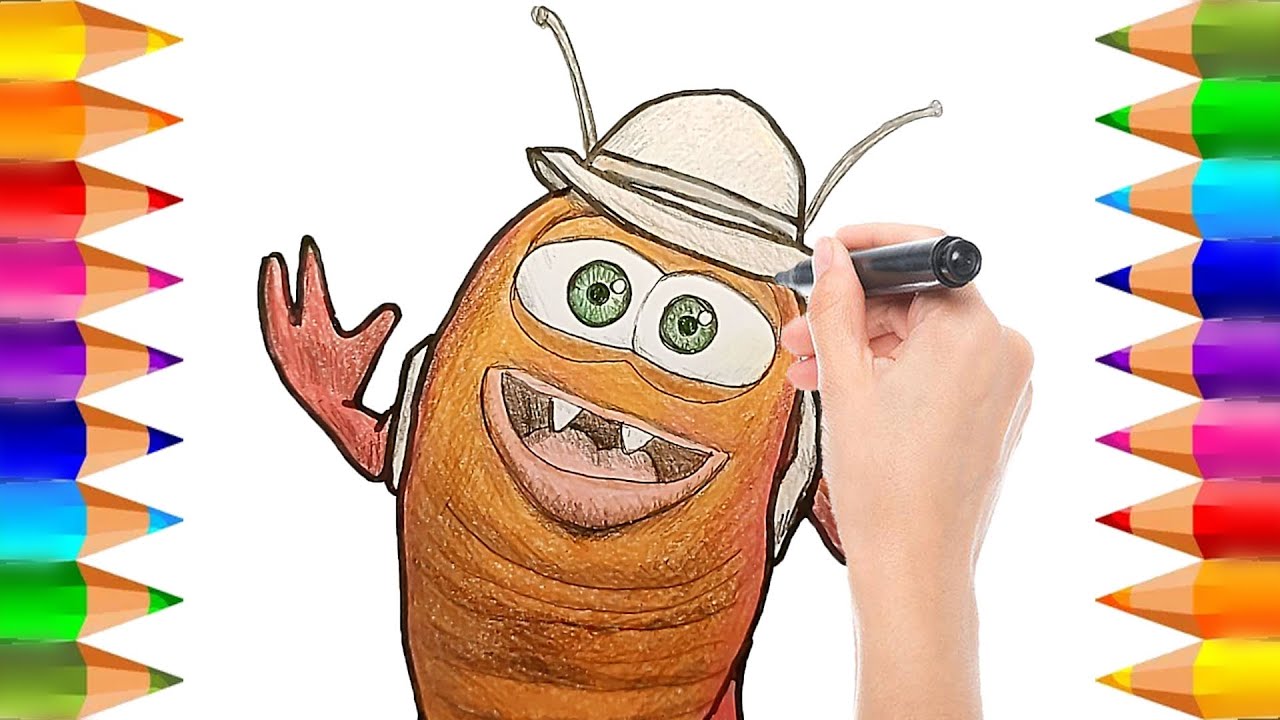 La Pulga Aventurera - La Granja de Zenón | Dibujo para Dibujar y Colorear | Dibujos para niños