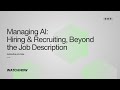 Hiring &amp; Recruiting: Beyond the Job Description