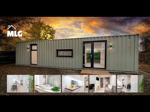 Building MLG Lux Shipping Container Home - Step by step DIY - TimeLapse