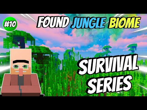 I FOUND A JUNGLE BIOME in MINECRAFT SURVIVAL SERIES 😰 || Gameplay || # ...