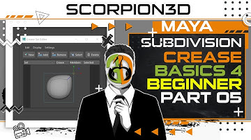 MAYA SUBD BASICS CREASE SETS and CREASE TOOL For BEGINNER PART 05