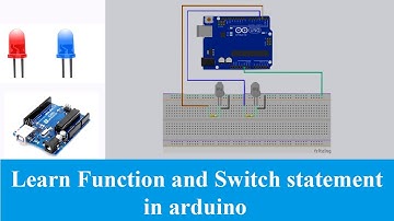 how to use functions and switch statement in Arduino