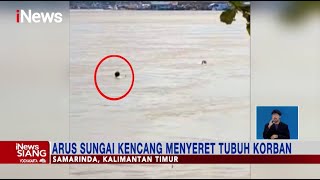 Detik-detik Bocah Terseret Arus Sungai Mahakam saat Berenang #iNewsSiang 01/12