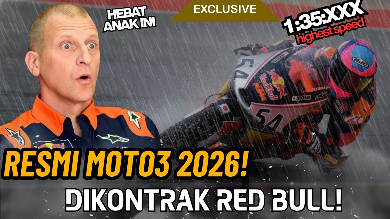 VEDA EGA RESMI JADI 'ANAK EMAS' RED BULL SEJAJAR MARQUEZ, TIKET MOTO3 2026 DITANGAN⁉️ EROPA TUNDUK!