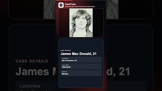 Missing Person Flyer: James Mac Donald | San Francisco, CA | CaseTrace
