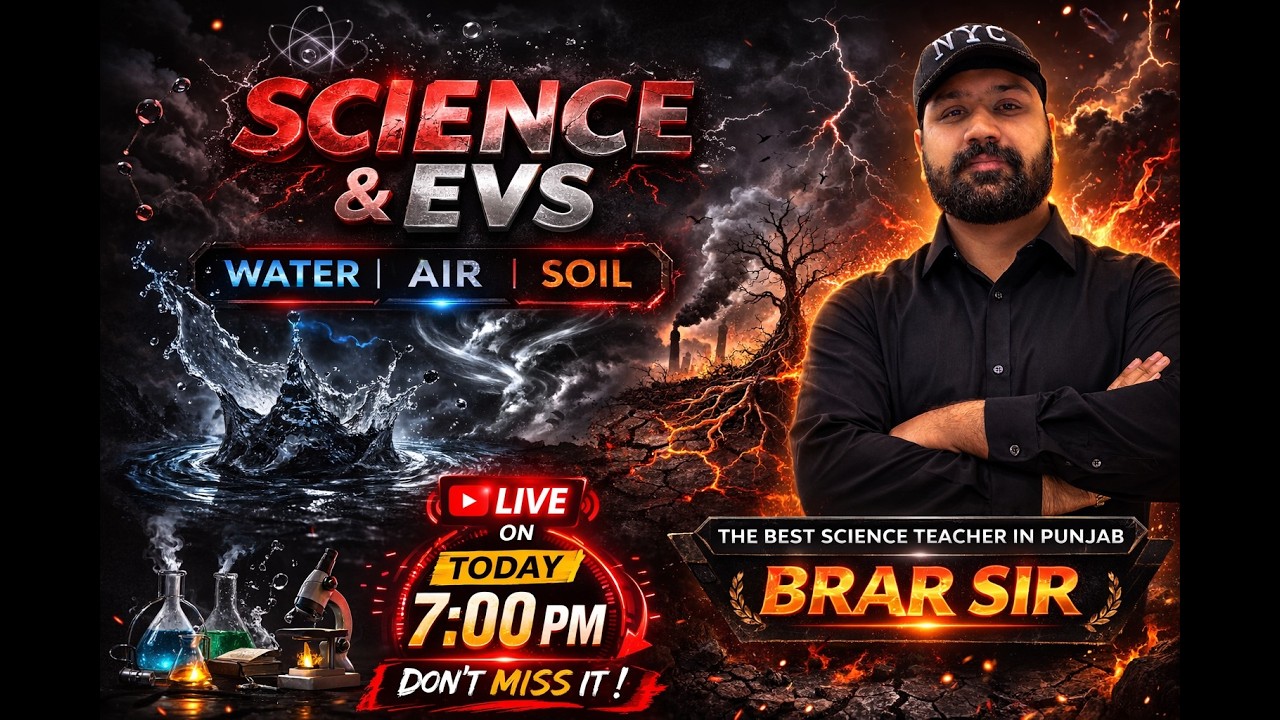Water, Air & Soil Complete Revision  | Science & EVS  | The Best Science Teacher In Punjab Brar Sir