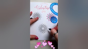 Valentines Spirograph #valentinesday #lovesong #flowers #shorts