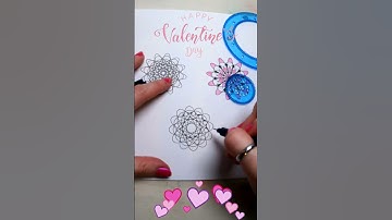 Valentines Spirograph #valentinesday #lovesong #flowers #shorts