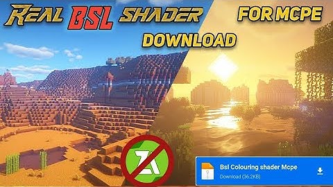 Bsl shader minecraft pe Without Zarchiever || bsl shader mcpe ||
