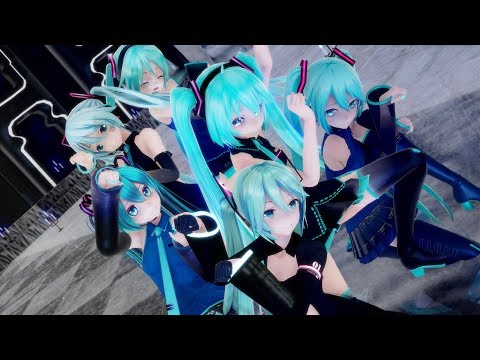 【MMD】エンヴィキャットウォーク【6人のミクさん】