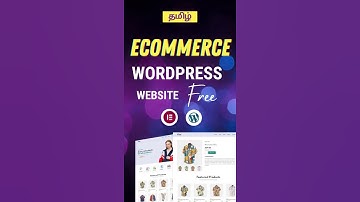 ecommerce WordPress website in Tamil
