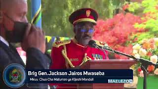 HOTUBA YA BRIG.GEN. JACKSON MWASEBA - MONDULI KATIKA HAFLA YA KUWATUNUKU KAMISHENI MAOFISA WA JWTZ.