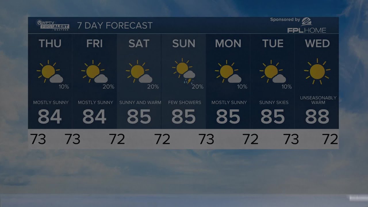 WPTV First Alert Weather Forecast for night of May 2, 2023 - YouTube