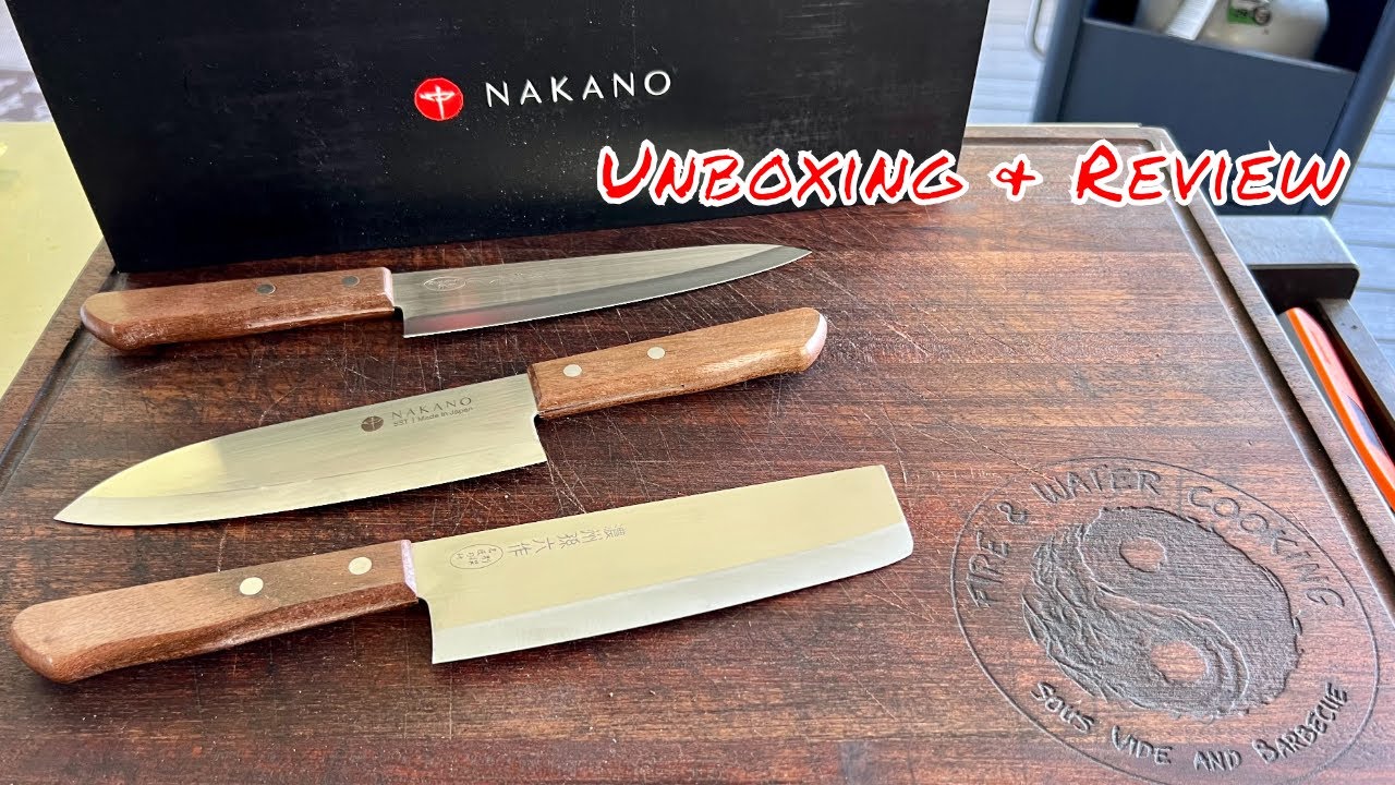 Nakano Wooden Series Japanese Knife Set Unboxing and Review YouTube