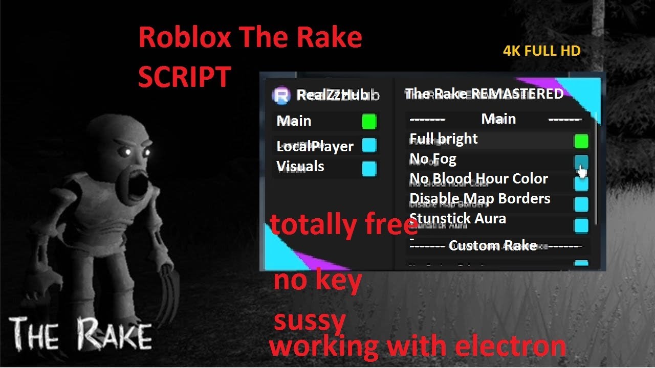 The Rake REMASTERED Script/Hack ROBLOX!! Escape The Rake (Muito OP) 