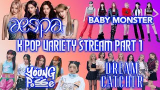 AESPA, Dream Catcher, Young Posse, Baby Monster, Mimiirose - Kpop Variety Stream ft. Alex & Therese!