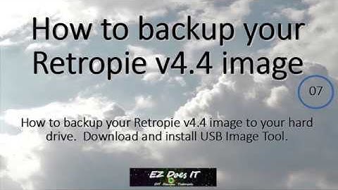 How to backup your Retropie v4.4 Image (Raspberry Pi)