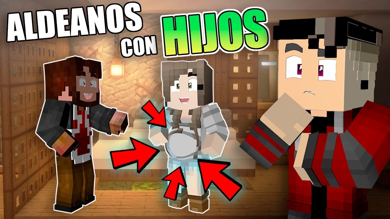 Como hacer que los ALDEANOS TENGAN HIJOS minecraft comes alive - YouTube