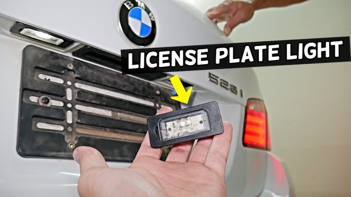 How to BMW license plate light EASY removal M5 M3 e39 e60 e61 e90