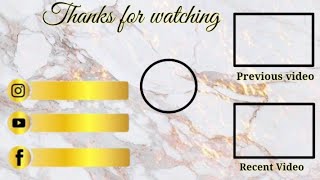Marble Outro Template No Text Free No Copyright Claire Editing Vlog