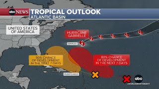 Hurricane Gabrielle Isnt Alone, 2 More Atlantic Systems Could Develop This Week