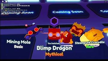 HATCHING ANOTHER NEW MYTHICAL BLIMP DRAGON in Pet Simulator X