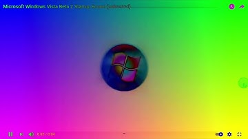 Microsoft Windows Vista Beta 2 Startup Sound Animated Effects (SBP2E) in RGB to BGR Reversed