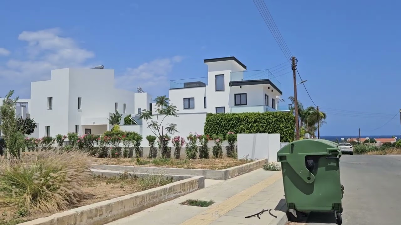 Walking to the beach in Paralimni,  Cyprus. Tranquil and peaceful place.