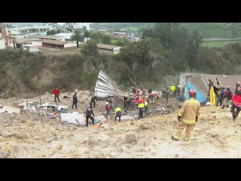 Rescue efforts continue in Ecuador landslide