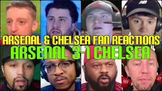 CHELSEA \& ARSENAL FANS REACTION TO ARSENAL 3-1 CHELSEA | FANS CHANNEL