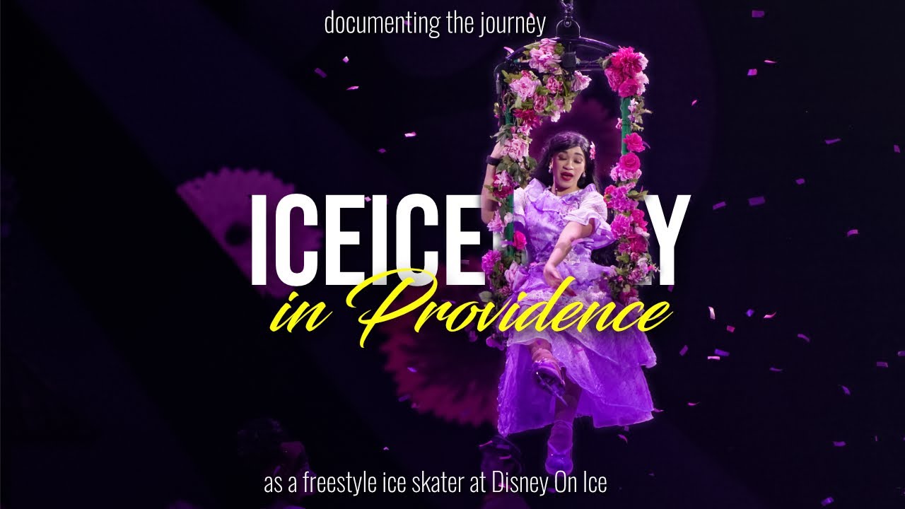 A freestyle ice skater's Christmas at Disney On Ice
