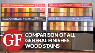 Comparison of all General Finishes Wood Stains