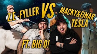 REAGERAR MED BIG O: ZE - FYLLER VS EINAR \u0026 MACKY - TESLA *SJUK*