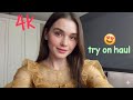 (4K)👙Transparent Lingerie &amp; See-Through Dresses | Micro Bikini  &amp; Lingerie Try-On Haul With Me | 
