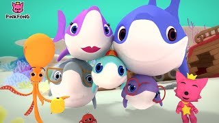 Baby Shark Family & Photographer Mr. Octopus Cantar Y Bailar Canciones Para Niños