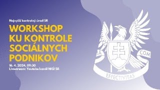 Workshop ku kontrole sociálnych podnikov